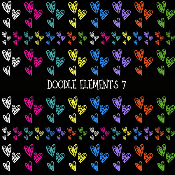 Doodle Elements UV DTF Decal sheets 11 Design Options