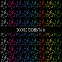 Doodle Elements UV DTF Decal sheets 11 Design Options