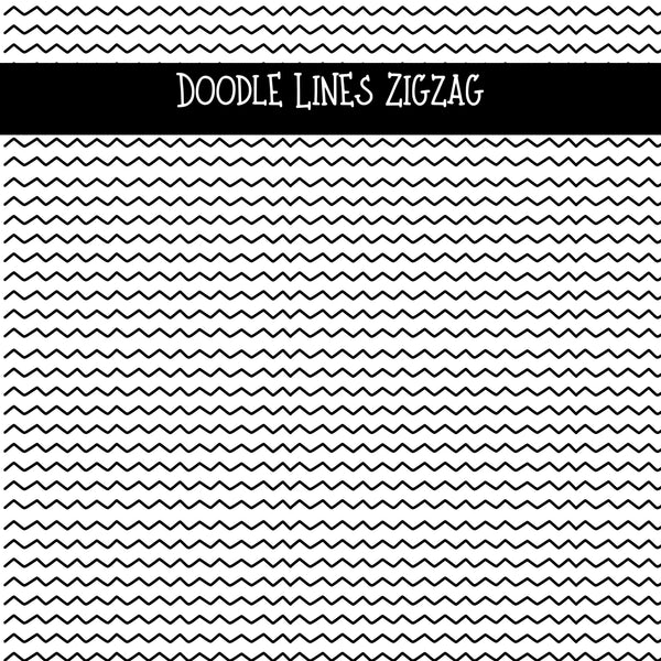 Doodle Lines Zigzag UV DTF Decal sheet