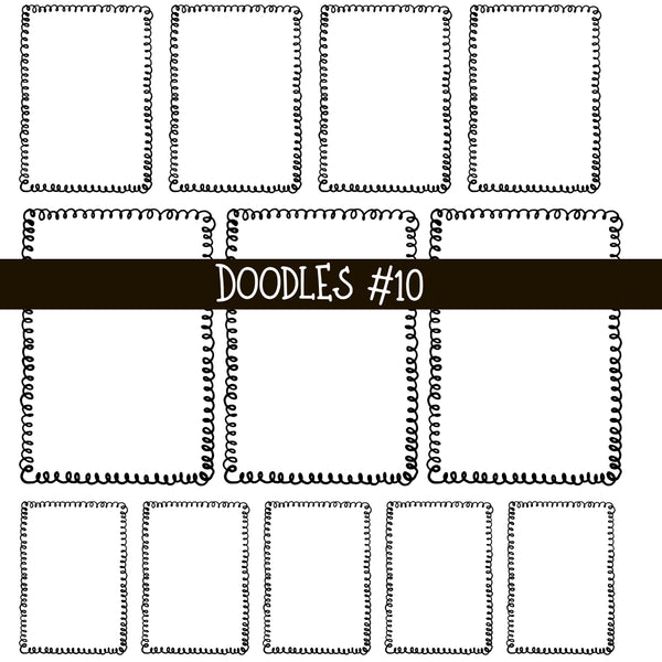 Doodles Collection UV Decal sheets 12 designs 2 colors
