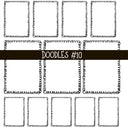 Doodles Collection UV Decal sheets 12 designs 2 colors