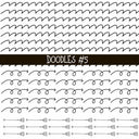 Doodles Collection UV Decal sheets 12 designs 2 colors