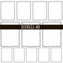 Doodles Collection UV Decal sheets 12 designs 2 colors