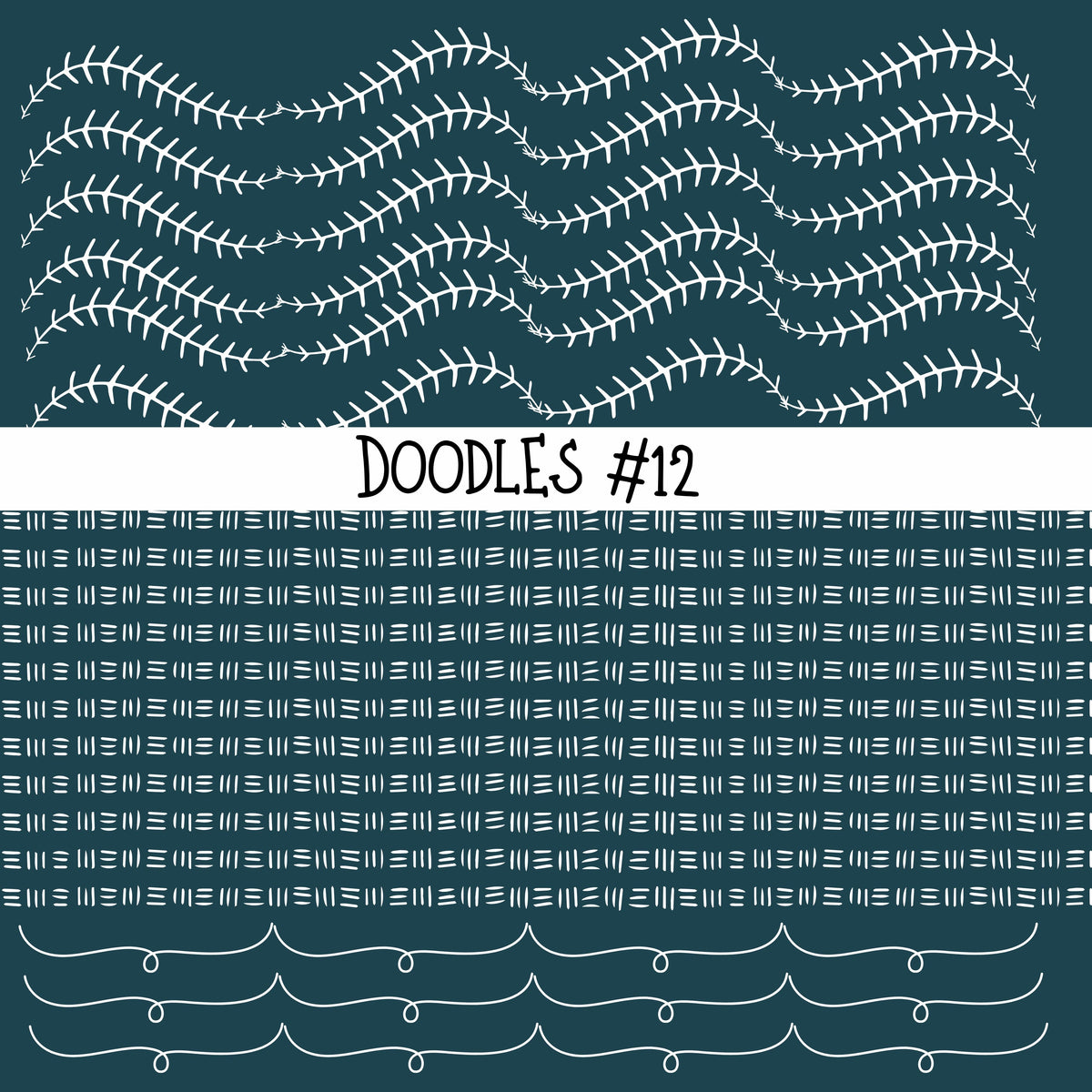 Doodles Collection UV Decal sheets 12 designs 2 colors