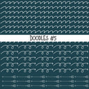Doodles Collection UV Decal sheets 12 designs 2 colors