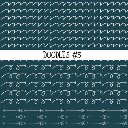 Doodles Collection UV Decal sheets 12 designs 2 colors