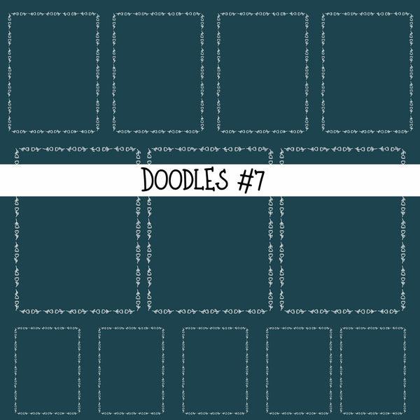 Doodles Collection UV Decal sheets 12 designs 2 colors