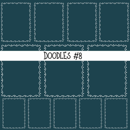 Doodles Collection UV Decal sheets 12 designs 2 colors