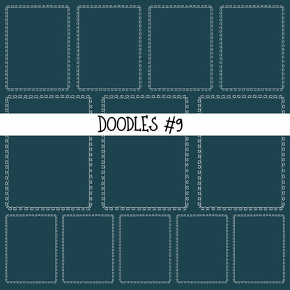 Doodles Collection UV Decal sheets 12 designs 2 colors