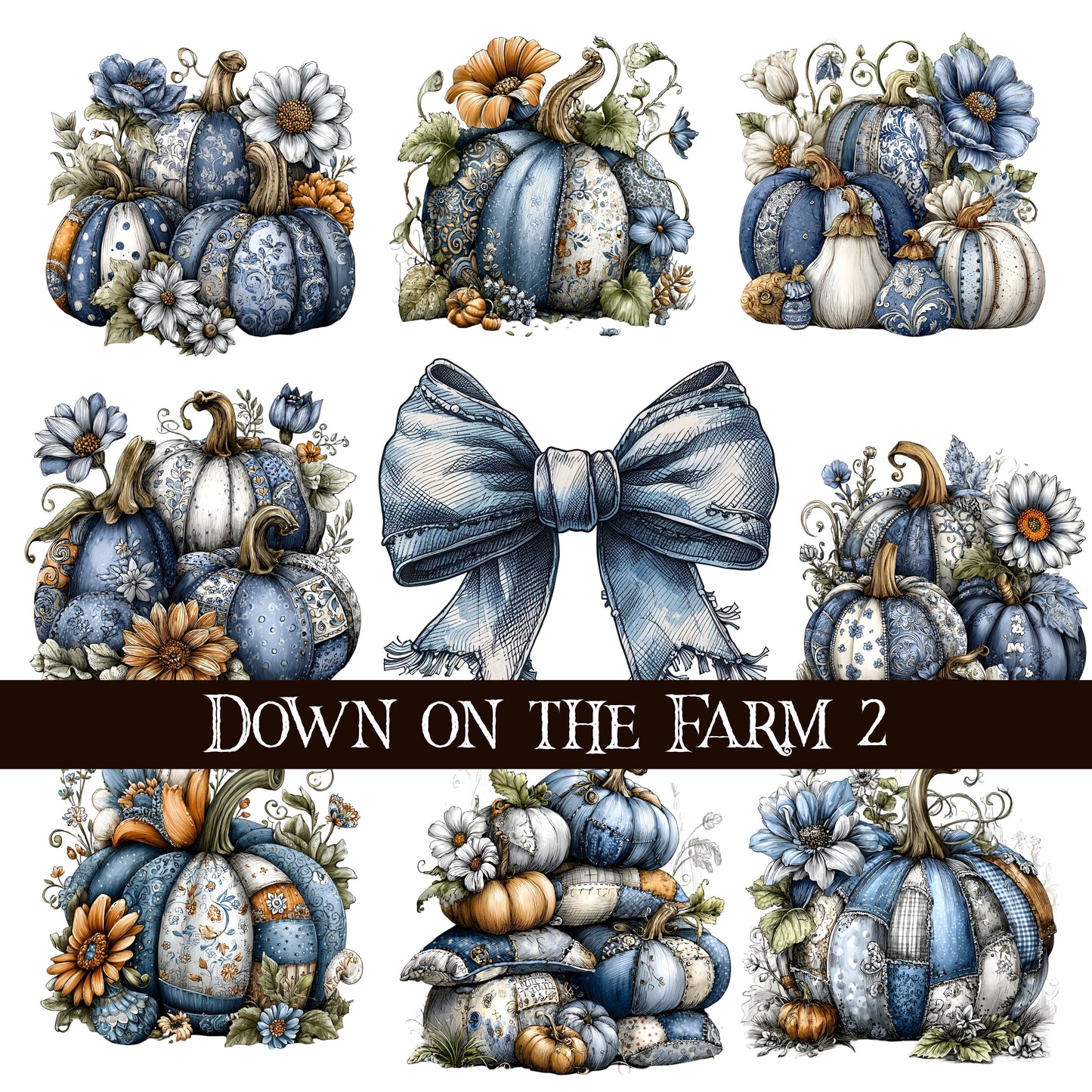 Down on the farm UV DTF Decal Sheets 2 Designs