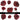 Dried Red Roses UV DTF Decal sheets