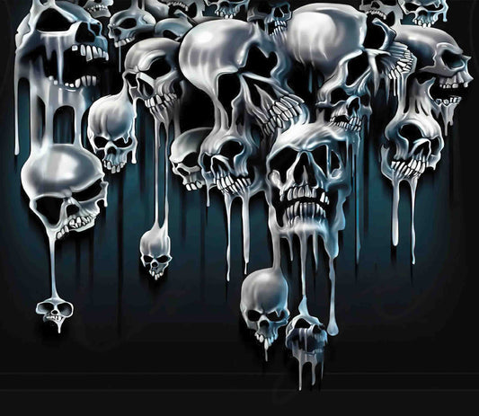 Dripping Skulls - Adhesive Vinyl Wrap