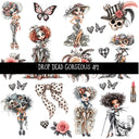 Drop Dead Gorgeous UV DTF Decal sheets 5 designs available