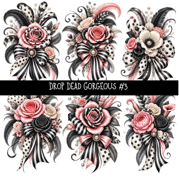 Drop Dead Gorgeous UV DTF Decal sheets 5 designs available