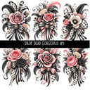 Drop Dead Gorgeous UV DTF Decal sheets 5 designs available