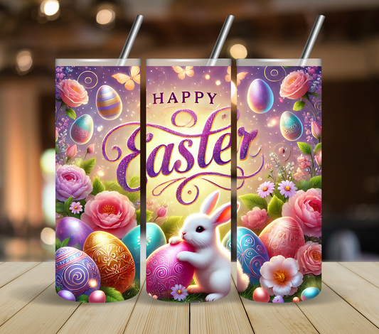 Purple Happy Easter - Adhesive Vinyl Wrap