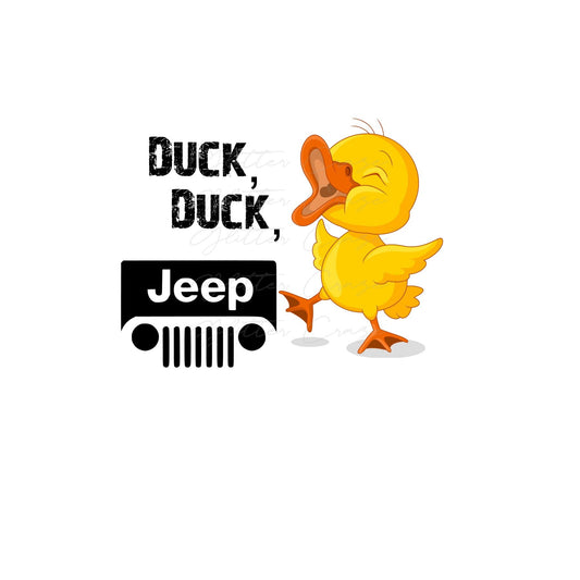 Duck, Duck, Jeep - UV DTF Decal