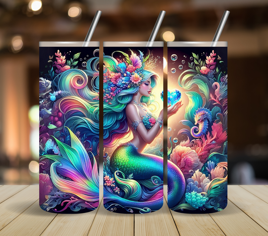 Vibrant Mermaid - Adhesive Vinyl wrap