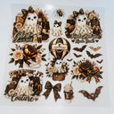#164 Creepin it Couture Brown Double sided Decal Sheet  ( 3 varrients )