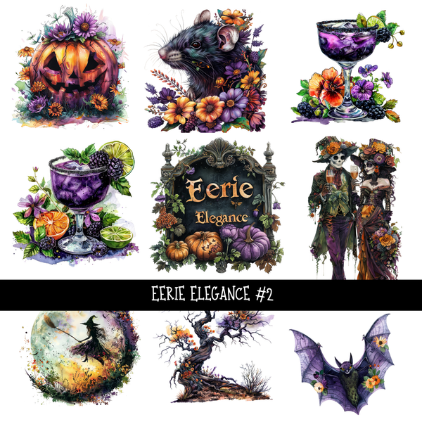 Eerie Elegance - UV DTF Decal sheet 2 variants