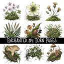 Enchanted Torn Pages UV DTF Decal sheets 5 designs available