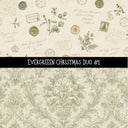 Evergreen Christmas precut Duo 12x12 vinyl sheet