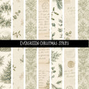 Evergreen Christmas precut Strips 12x12 vinyl sheet