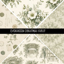 Evergreen Christmas precut Vsplit 12x12 vinyl sheet