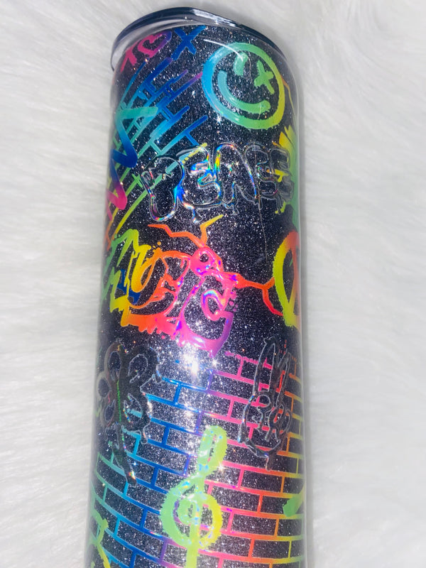 Ready to ship 20oz graffiti cup