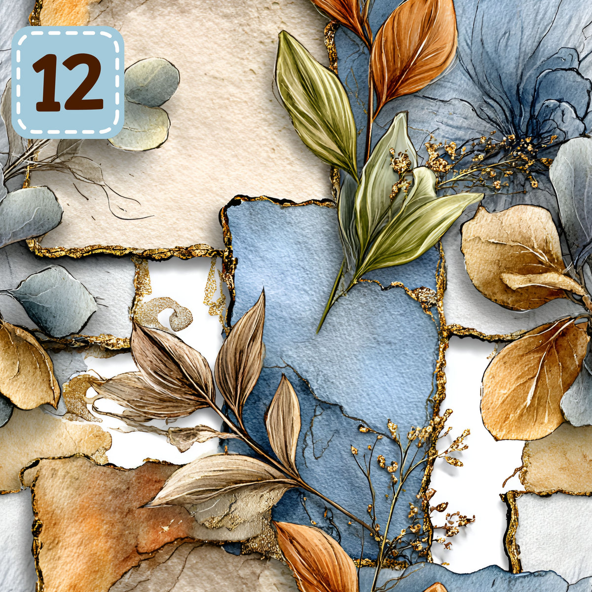 Fable and Foil collection- 2 sizes vinyl sheets-18 designs available