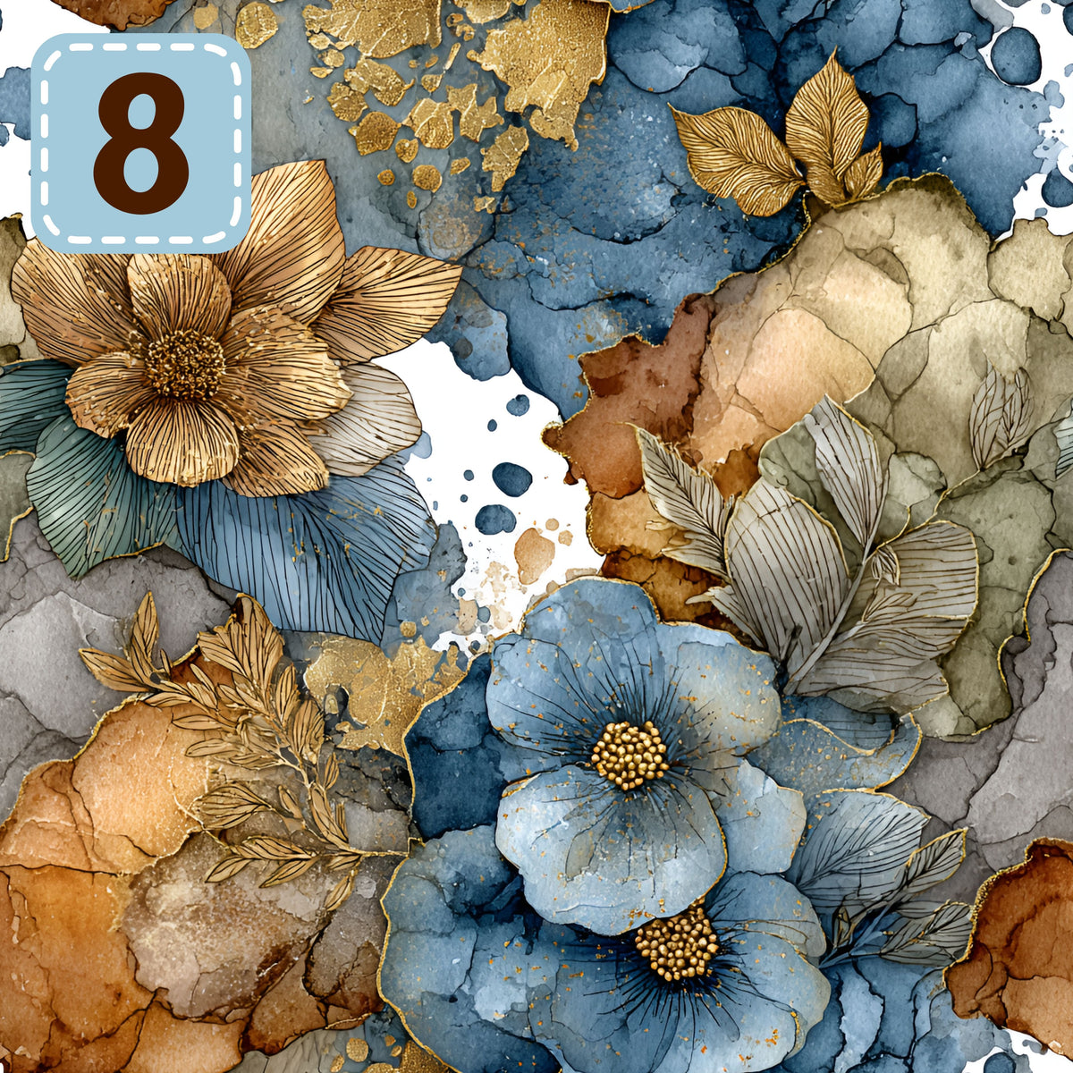 Fable and Foil collection- 2 sizes vinyl sheets-18 designs available