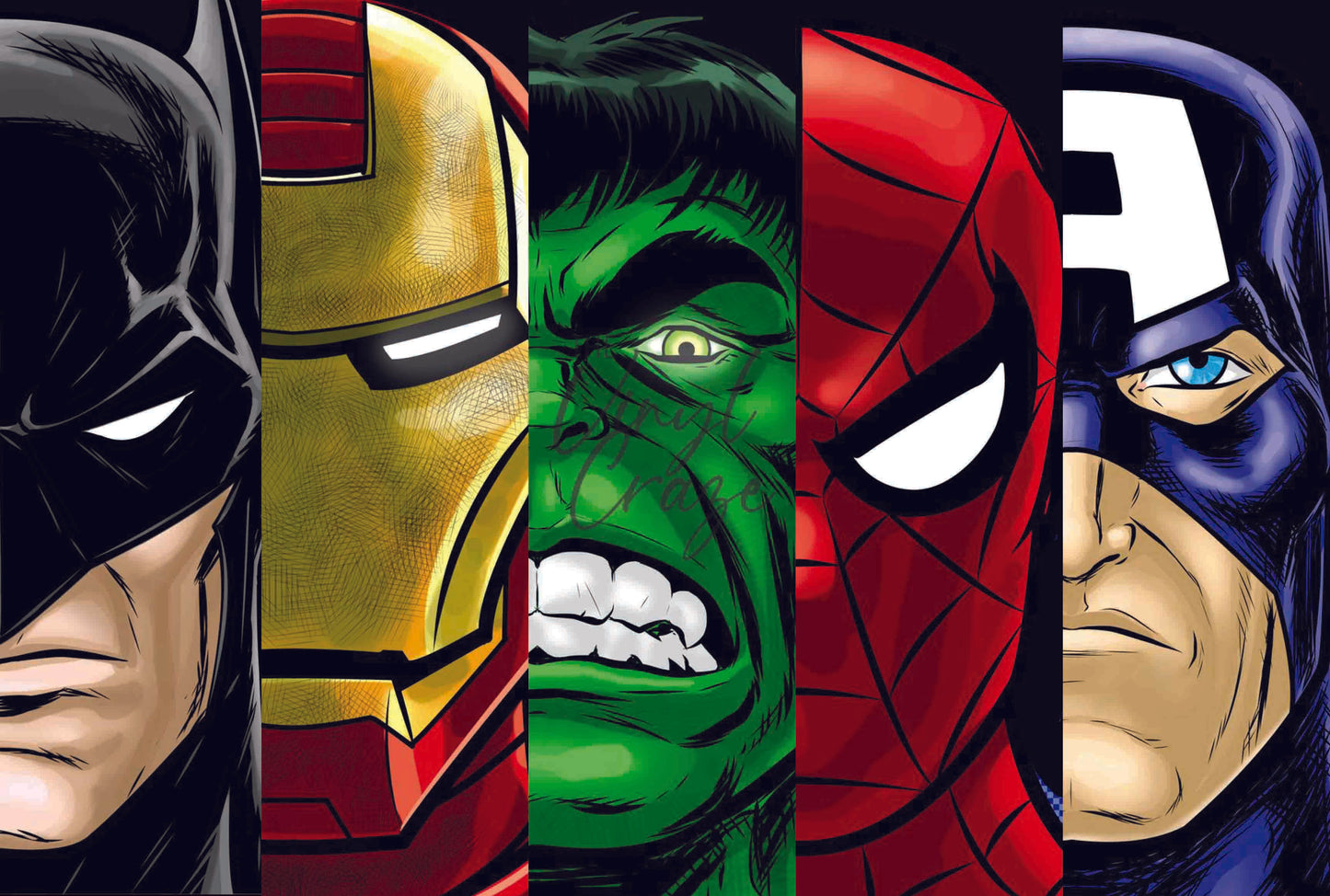 Faces Of Heroes - Adhesive Vinyl Wrap