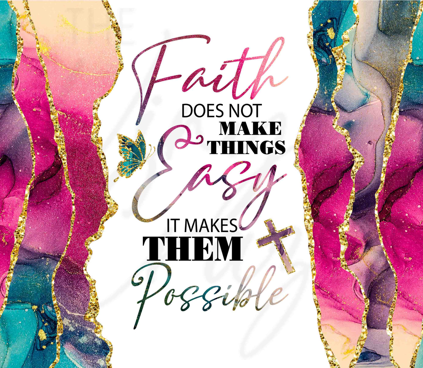 Faith Does Not Make Things Easy - Adhesive Vinyl Wrap