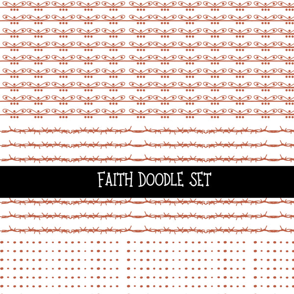 Faith Doodle Patchwork Set