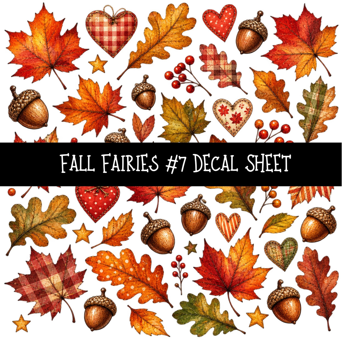 Fall Fairies UV DTF Decal sheets 12 Designs available