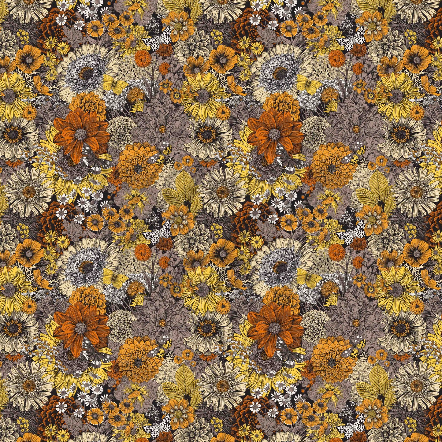 Fall Flowers - Adhesive Vinyl Sheets