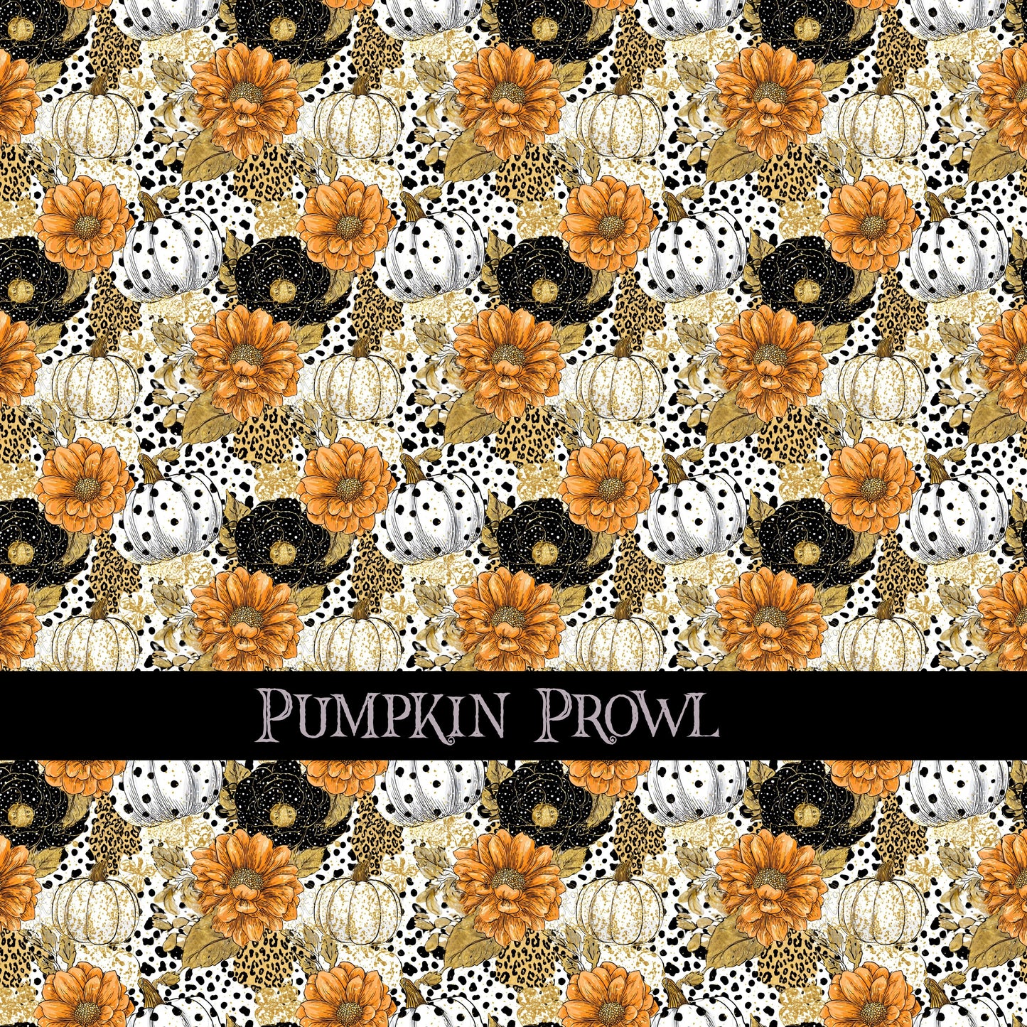Pumpkin Prowl 12x12 vinyl sheet