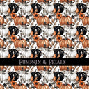 Pumpkin & Petals 12x12 vinyl sheet