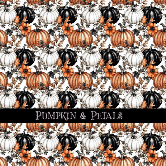 Pumpkin & Petals 12x12 vinyl sheet