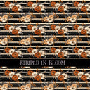 Striped in Bloom 12x12 vinyl sheet
