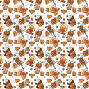 Fall Pumpkin Coffees - Adhesive Vinyl Sheets