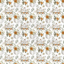 Fall Pumpkins and Floral - Adhesive Vinyl Sheets