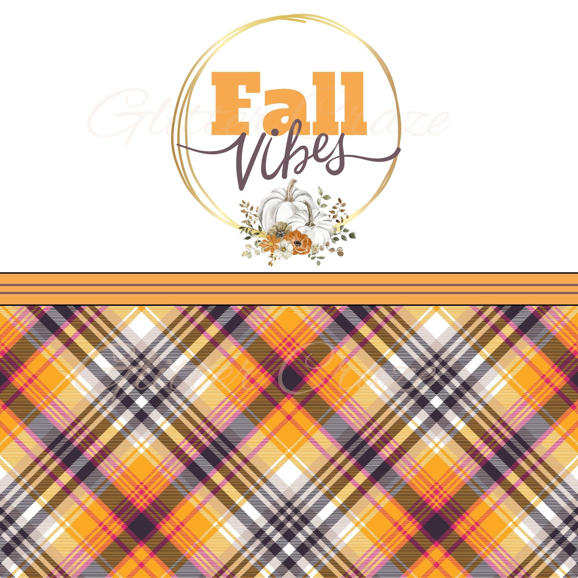 Fall Vibes Plaid - Adhesive Vinyl Wrap and 12x12 Sheet – 3D Undercover