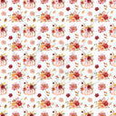 Fall Pumpkins and Floral - Adhesive Vinyl Sheets