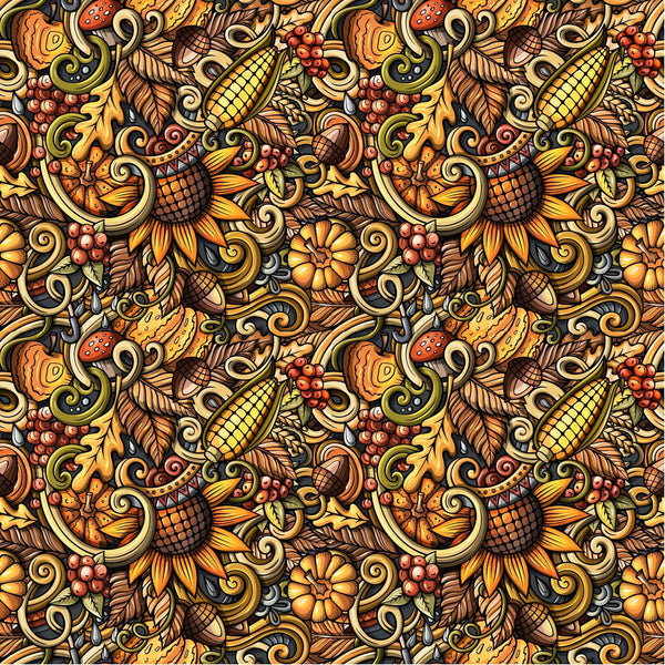 Fall Harvest - Adhesive Vinyl 12x12 Sheet