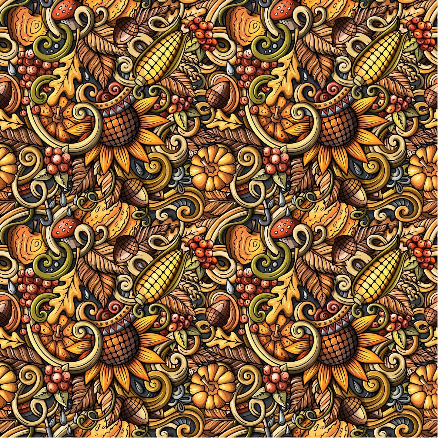 Fall Harvest - Adhesive Vinyl 12x12 Sheet