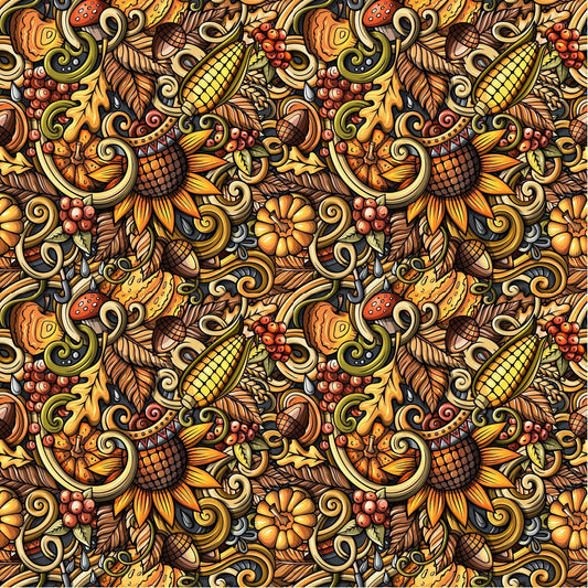 Fall Harvest - Adhesive Vinyl 12x12 Sheet