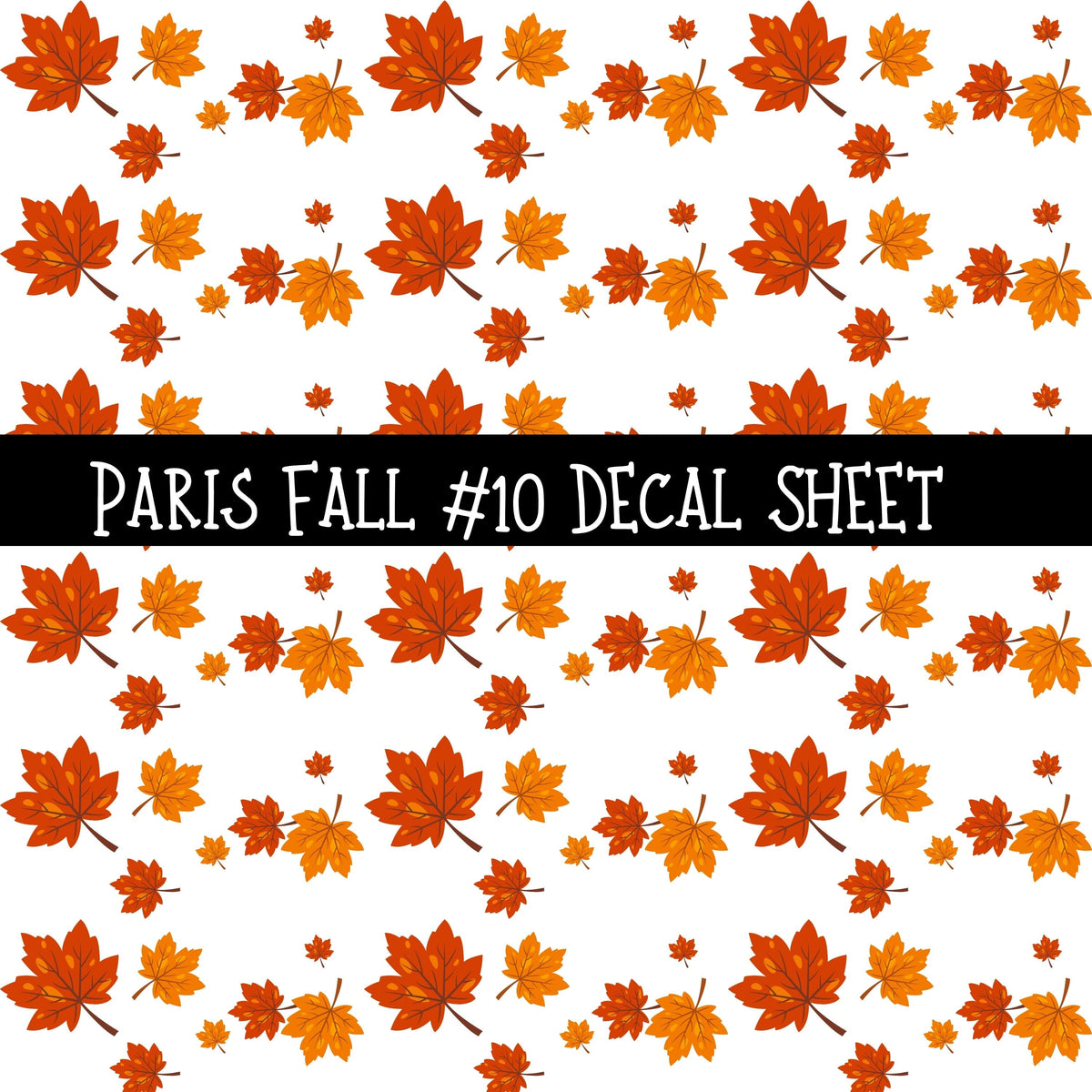 Fall in Paris UV DTF Decal sheets 12 Designs available