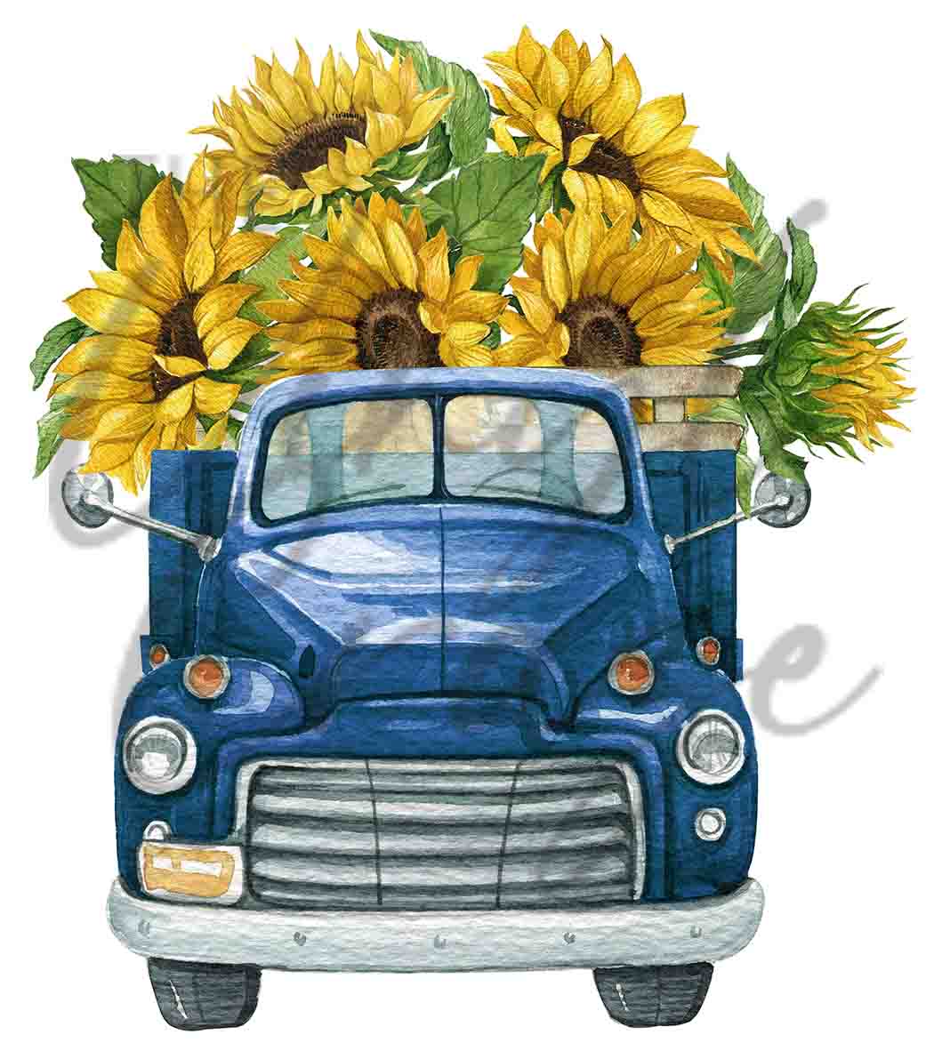 Farm Fresh Sunflowers - Adhesive Vinyl Wrap and 12x12 Sheet