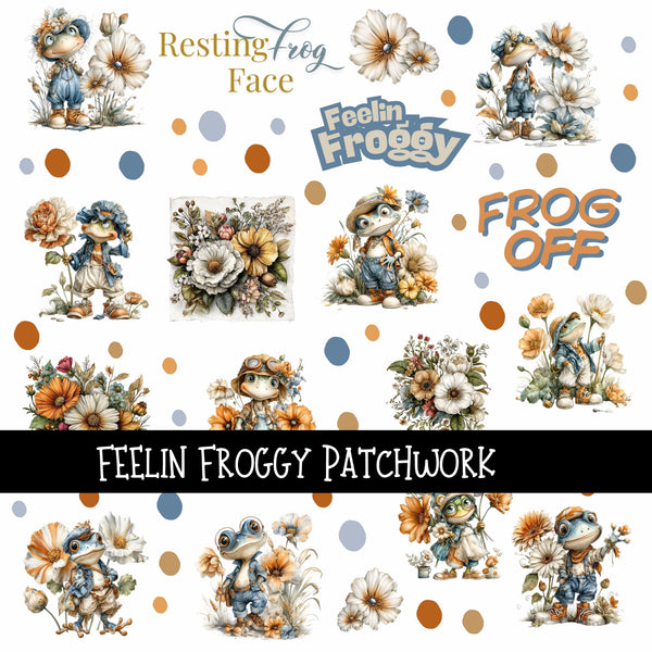 Feelin Froggy Doodle Patchwork Set